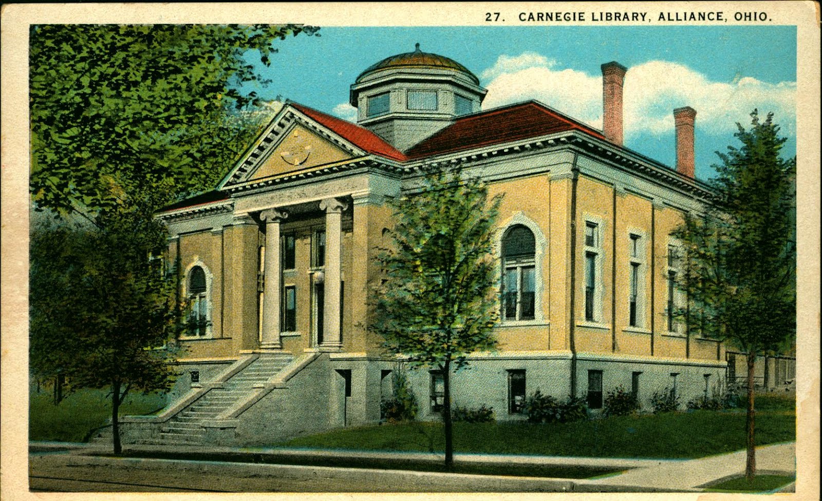 Library Postcards Carnegie Library, Alliance, Ohio