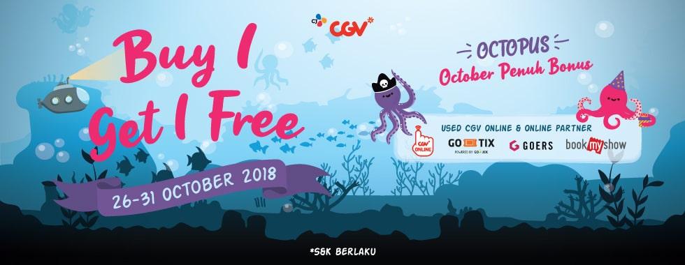 CGV - Promo October Penuh Bonus & Dapatkan Buy 1 Get 1 (s.d 31 Okt 2018) CGV - Promo October Penuh Bonus & Dapatkan Buy 1 Get 1 (s.d 31 Okt 2018)
