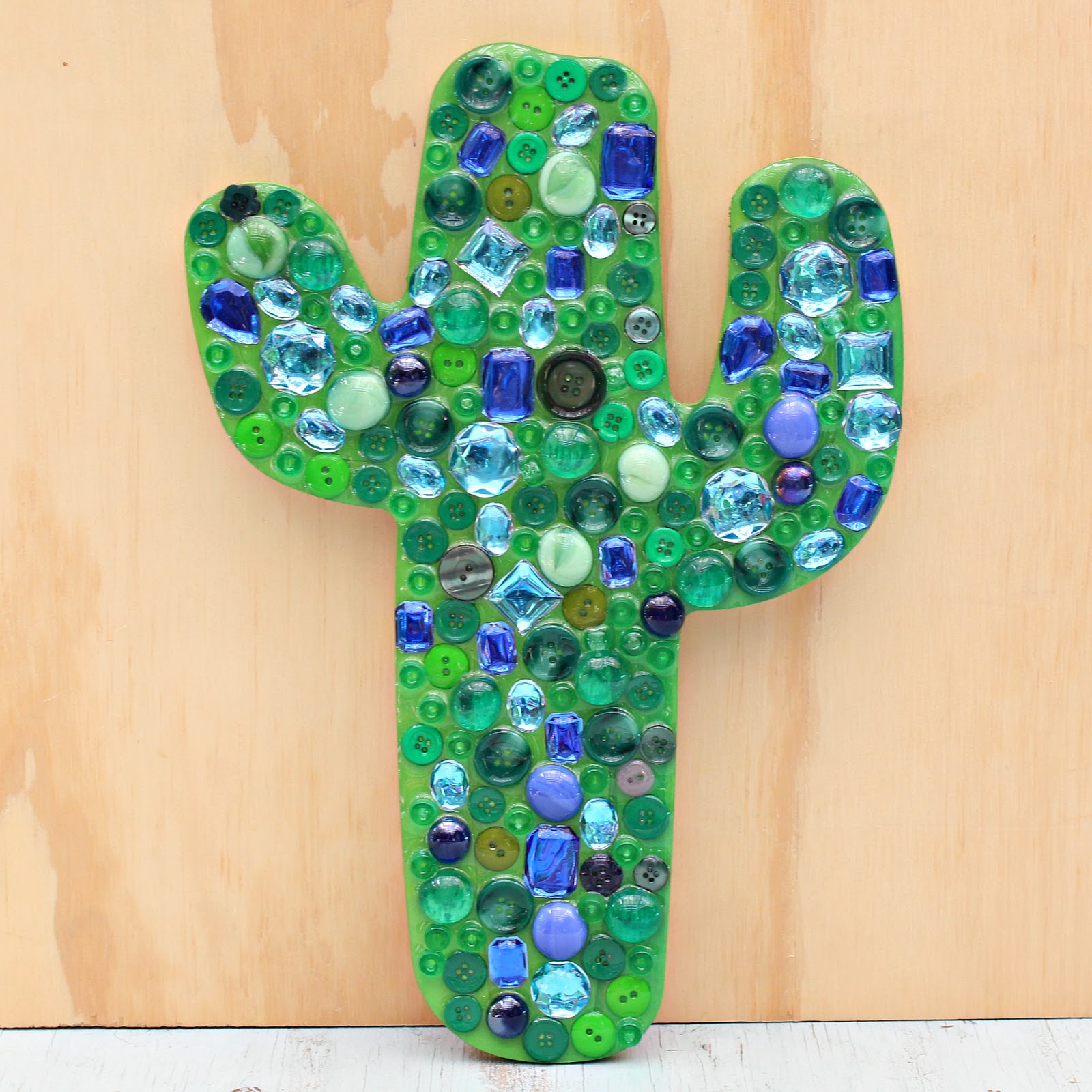 Mark Montano Sparkly Mosaic Cactus DIY