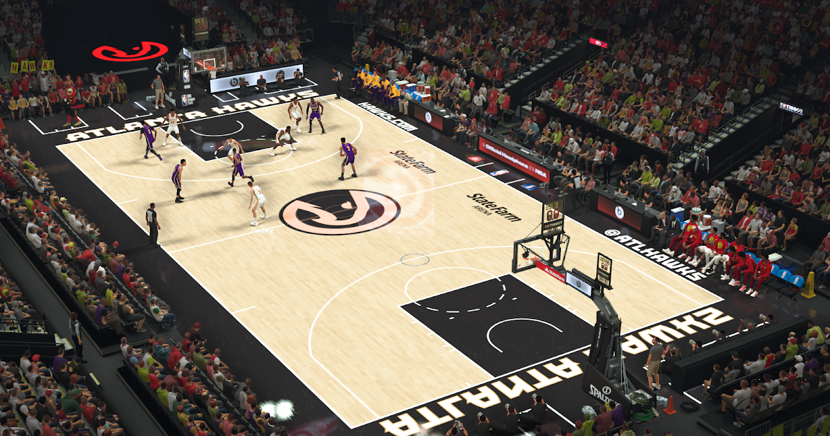 NBA 2K21 ATLANTA HAWKS 2021 Alternate 8K Court by 美丽的小公主