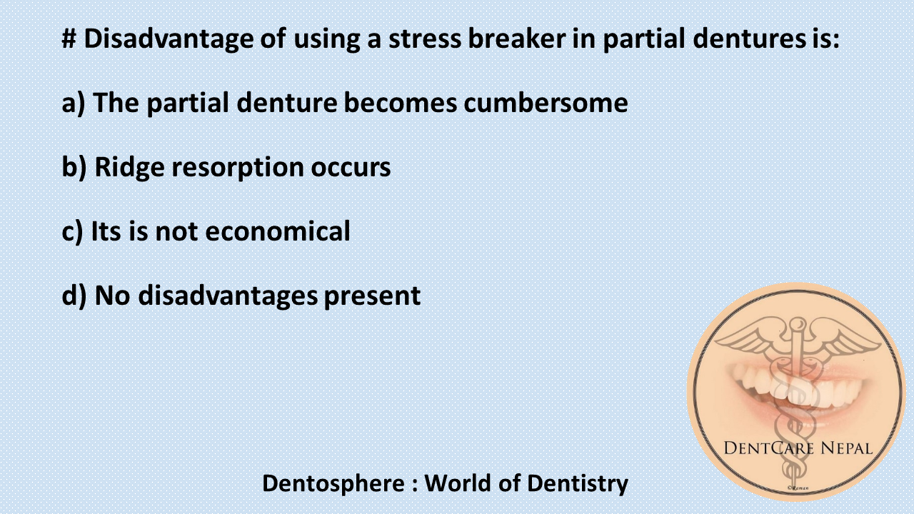 Dentosphere World of Dentistry Stress breaker in Partial Dentures