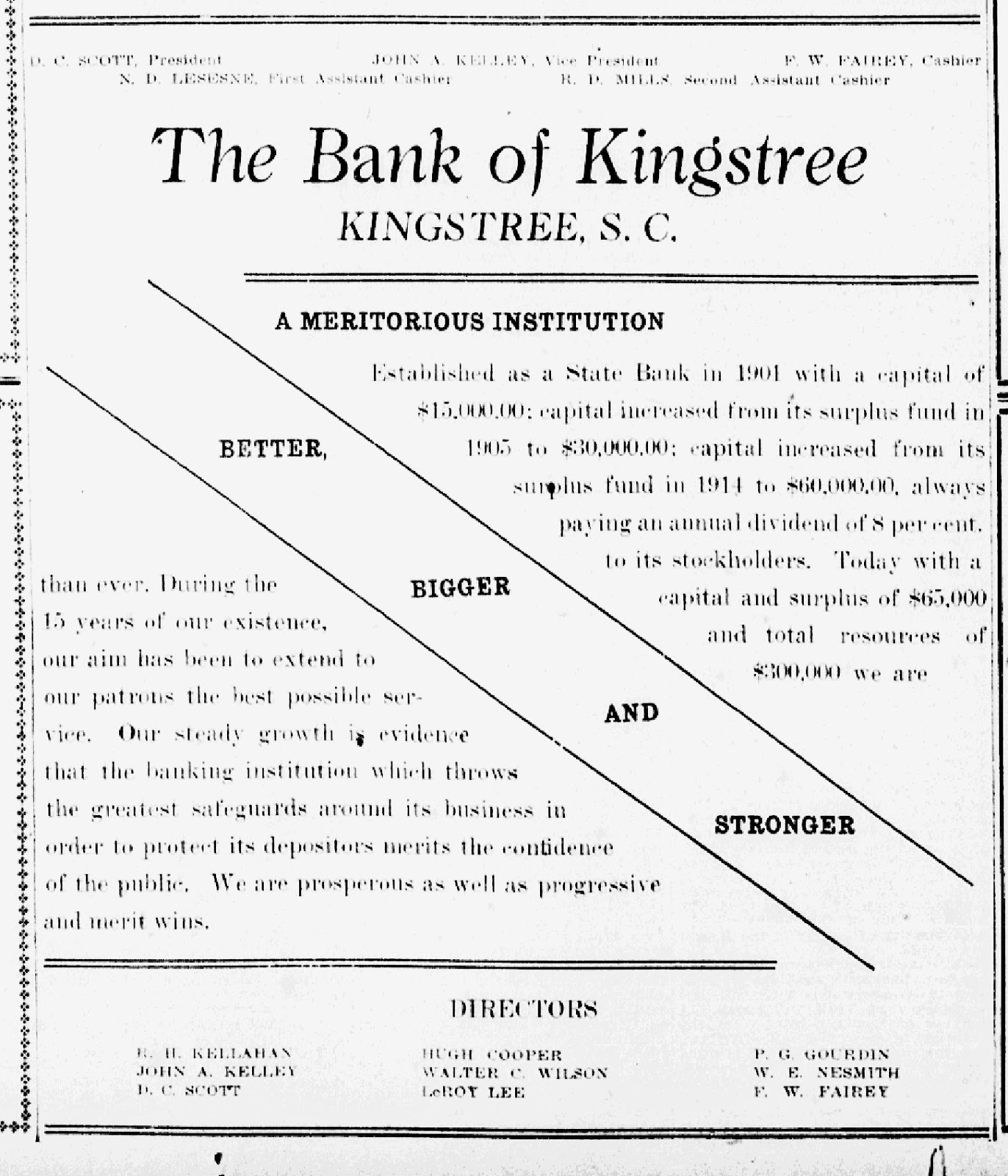 Royal Town Rambles Banking in Kingstree, Part 1