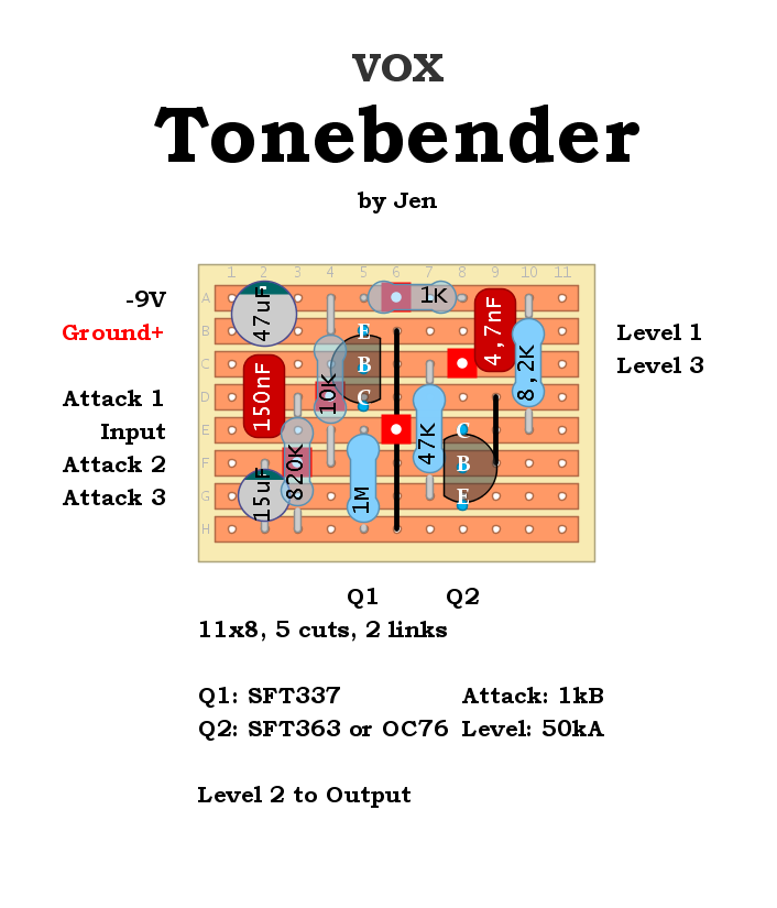 Dirtbox Layouts: Vox Tonebender Mk. 1,5 Italy