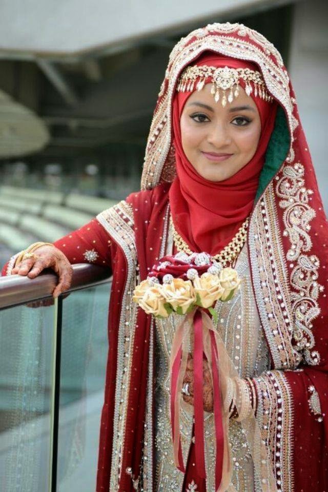  Gambar  Jilbab pengantin  cantik 