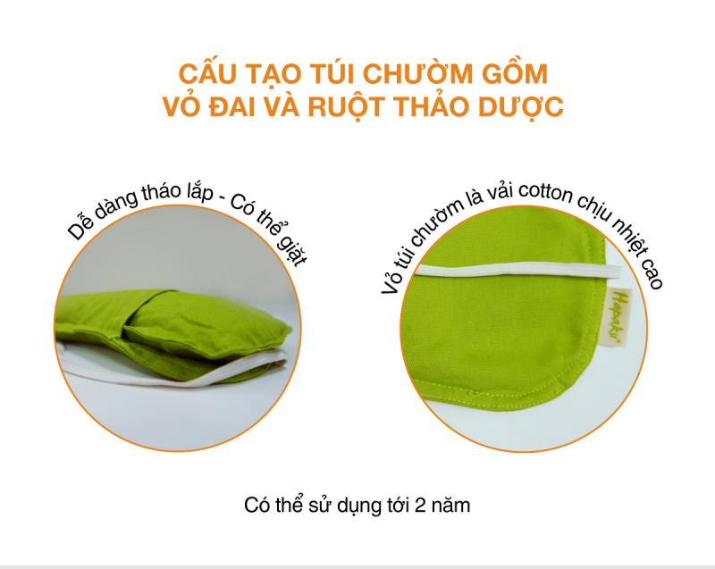 Túi Chườm Thảo Dược Nóng/Lạnh Đa Năng Giảm Nhức Mỏi Mắt Hapaku