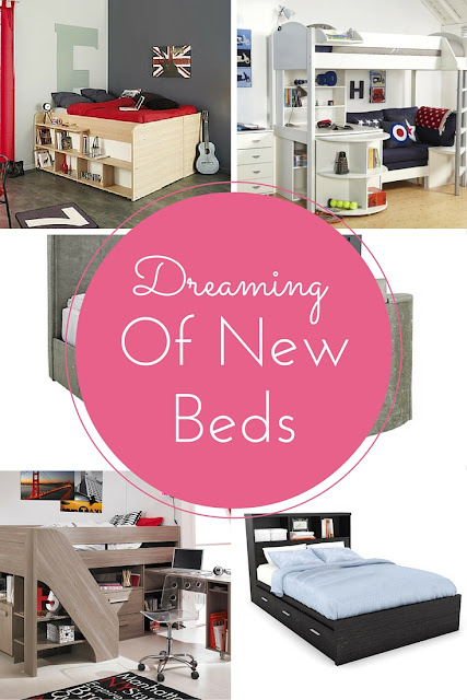 My New Bed Wishlist | Morgan's Milieu: Ideas for new beds for all of us, some have a TV appearing as if from no where!