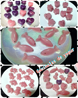 Gominolas de yogurt  thermomix / yogurt jellies / gelatine allo yogurt /  geléias de iogurte   / ????????