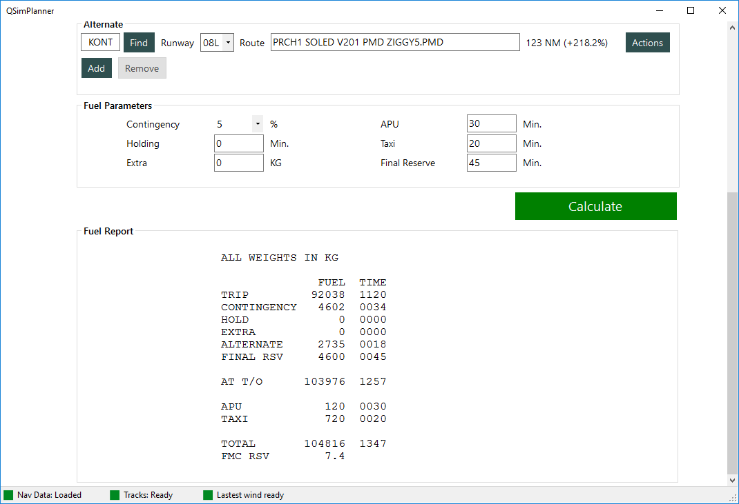 Update! QSimPlanner Fuel, Route & Performance Calculations [MSFS2020