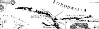Fig. 2: Northern part of "The West of Middle-earth at the End of the Third Age" map