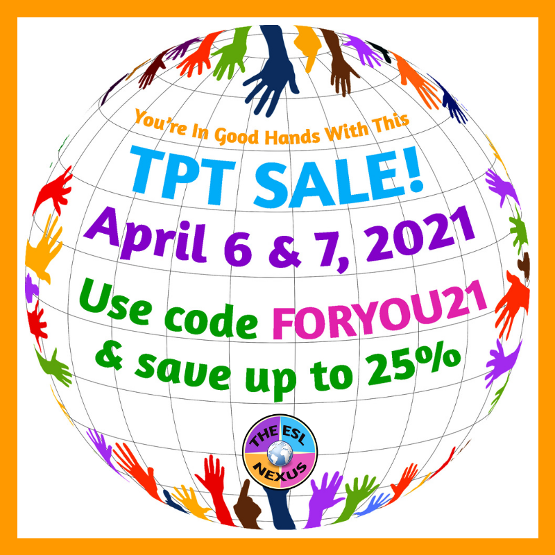 Spring Into Savings with a TpT Sitewide Sale! The ESL Nexus