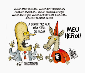 Resultado de imagem para heroi do povo brasileiro charge