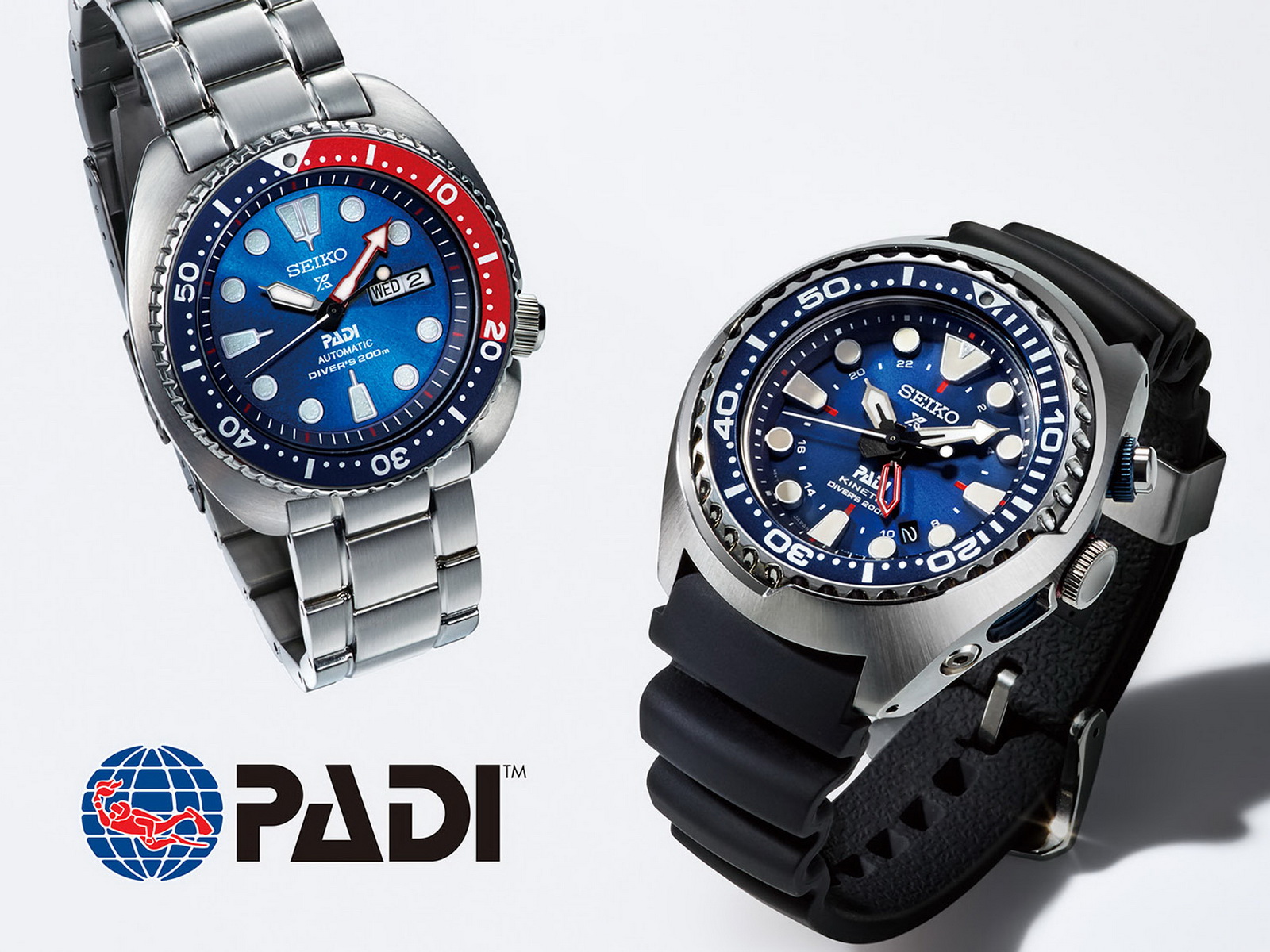 OceanicTime: SEIKO Kinetic GMT DIVER's PADI Ref. SUN065