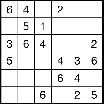 Sudoku 6x6 - Difícil 