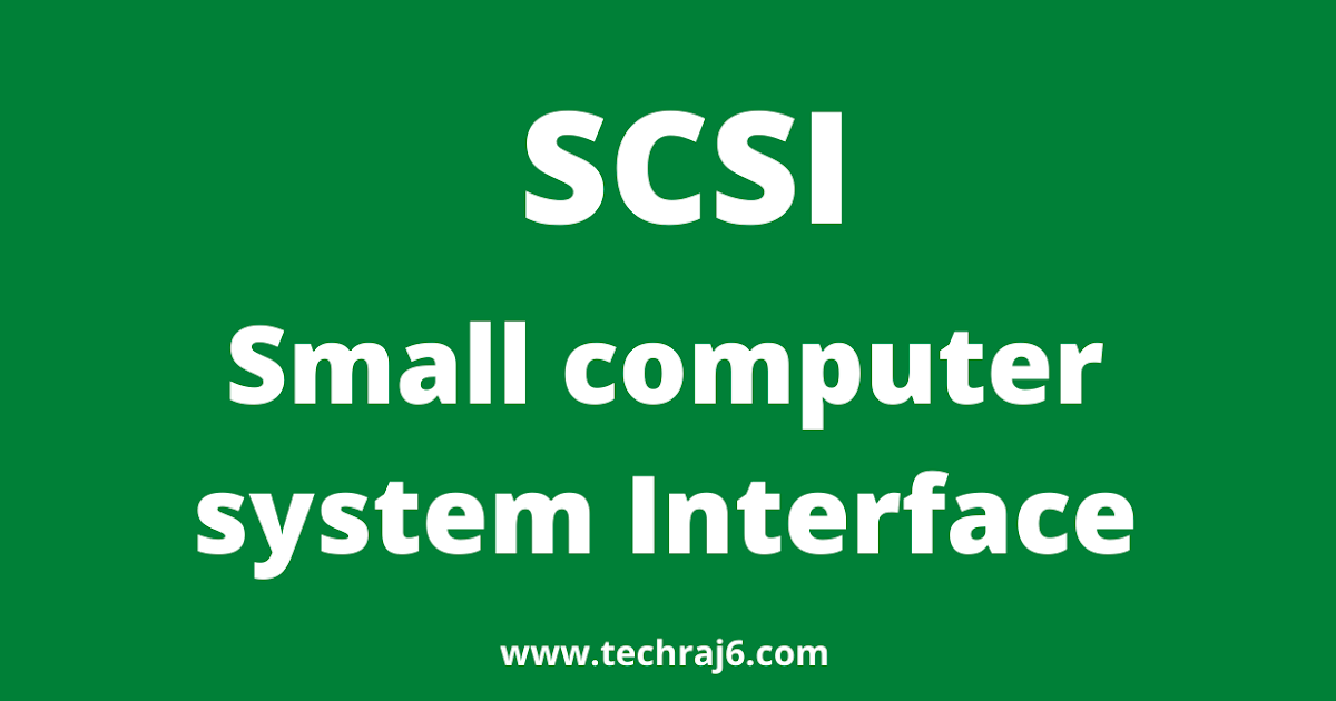 SCSI full form, What is the full form of SCSI