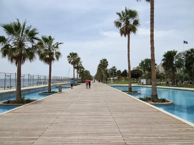 One Week in Cyprus Itinerary: Limassol beach boardwalk