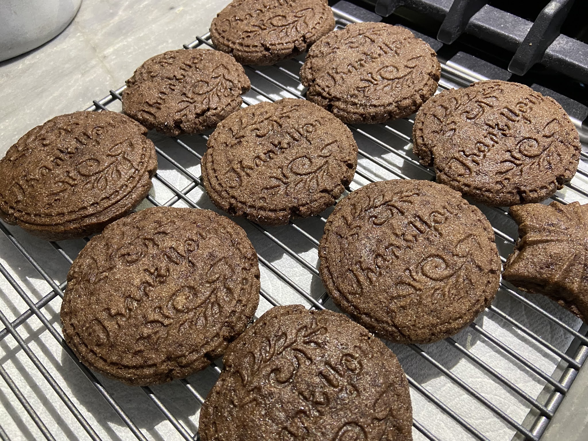 The Pastry Chef's Baking Chocolate Stamped Sugar Cookies (recipe 6)