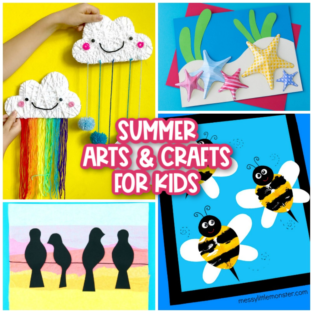 Easy and Fun Summer Arts and Crafts for Kids - Messy Little Monster