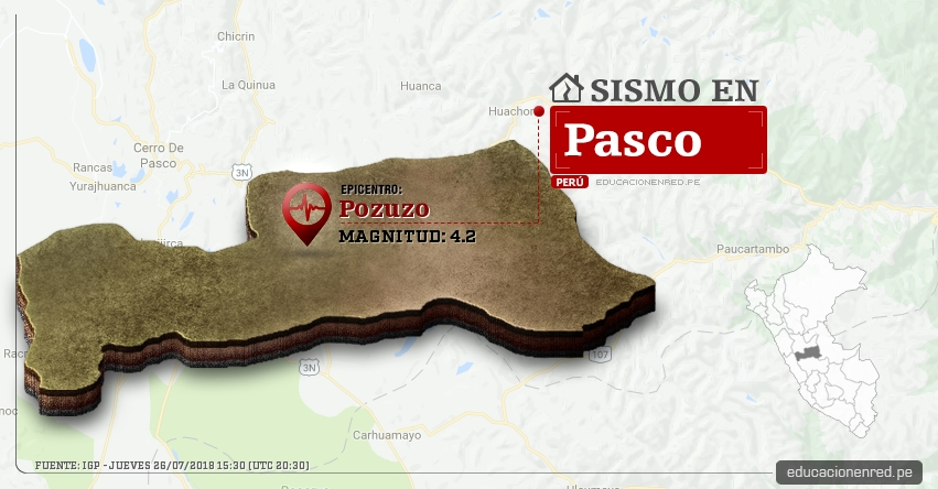 Temblor en Pasco de magnitud 4.2 (Hoy Jueves 26 Julio 2018) Sismo EPICENTRO Pozuzo - Oxapampa - IGP - www.igp.gob.pe Temblor en Pasco de magnitud 4.2 (Hoy Jueves 26 Julio 2018) Sismo EPICENTRO Pozuzo - Oxapampa - IGP - www.igp.gob.pe
