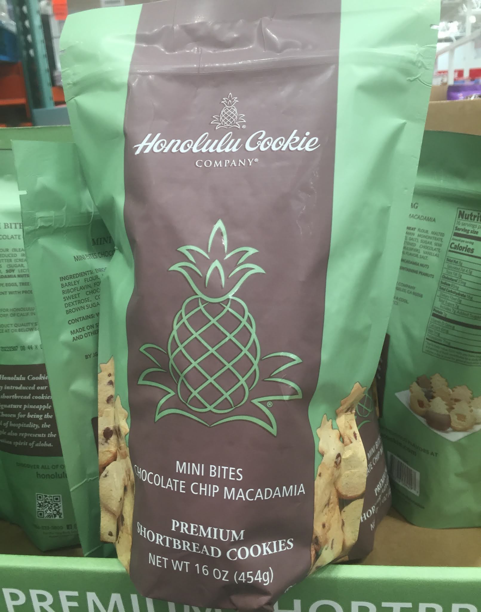 Honolulu Cookie Company Mini Bites Chocolate Chip Macadamia Costco
