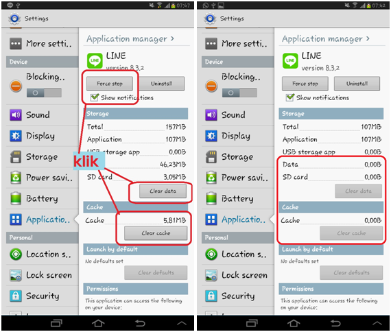 cara logout line di hp Android cara logout line di hp Android