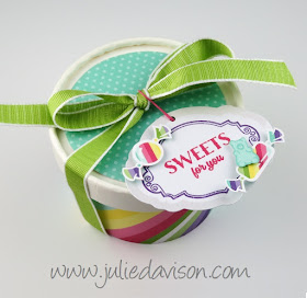 Stampin' Up! Sweetest Thing Sweet Cup + PDF Template ~ www.juliedavison.com