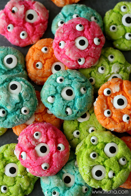 Halloween monster cookies ideas for kids Delicious monster cookies ideas for kids. Halloween spooky foods ideas for kids. Easy Halloween treats for schools. Halloween tricks and treats food ideas. Halloween foods ideas. Halloween spooky cookies recipes for kids. Halloween party food ideas. Halloween monster cookies and treats. Halloween treats for school parties. Halloween tricks and treat ideas for kids.