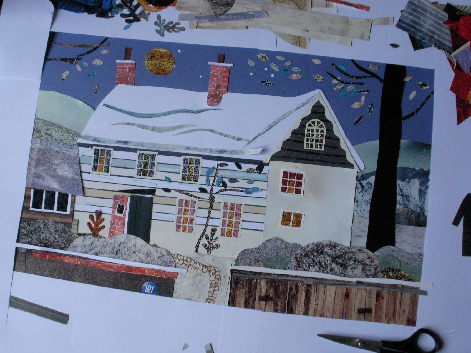 Amanda White Contemporary Naive Art A Virginia Woolf Christmas