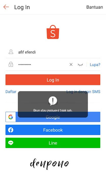 akun shopee tidak bisa login
