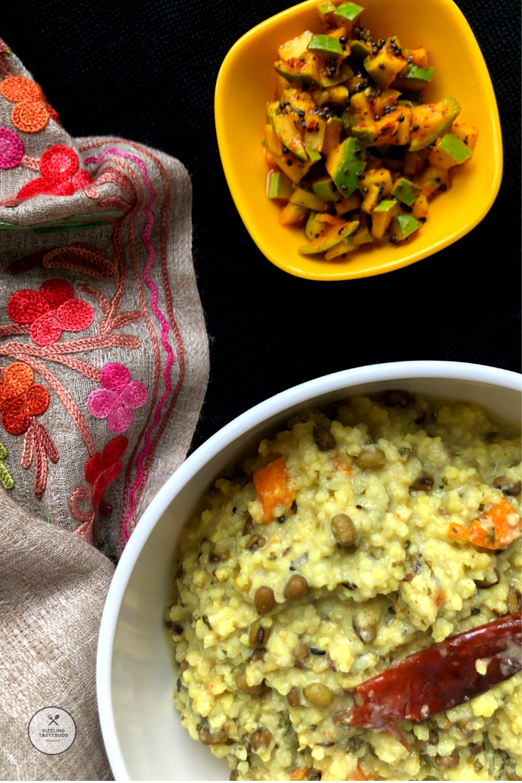Sizzling Tastebuds Moong Aur Sama ki Chaashwali Khichdi GF Millet Dishes