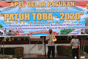 Polres Pematangsiantar Melaksanakan Apel Gelar Pasukan Operasi Patuh Toba - 2020