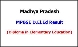 MP D.El.Ed Exam Result 2021 MP D.El.Ed Exam Result 2021