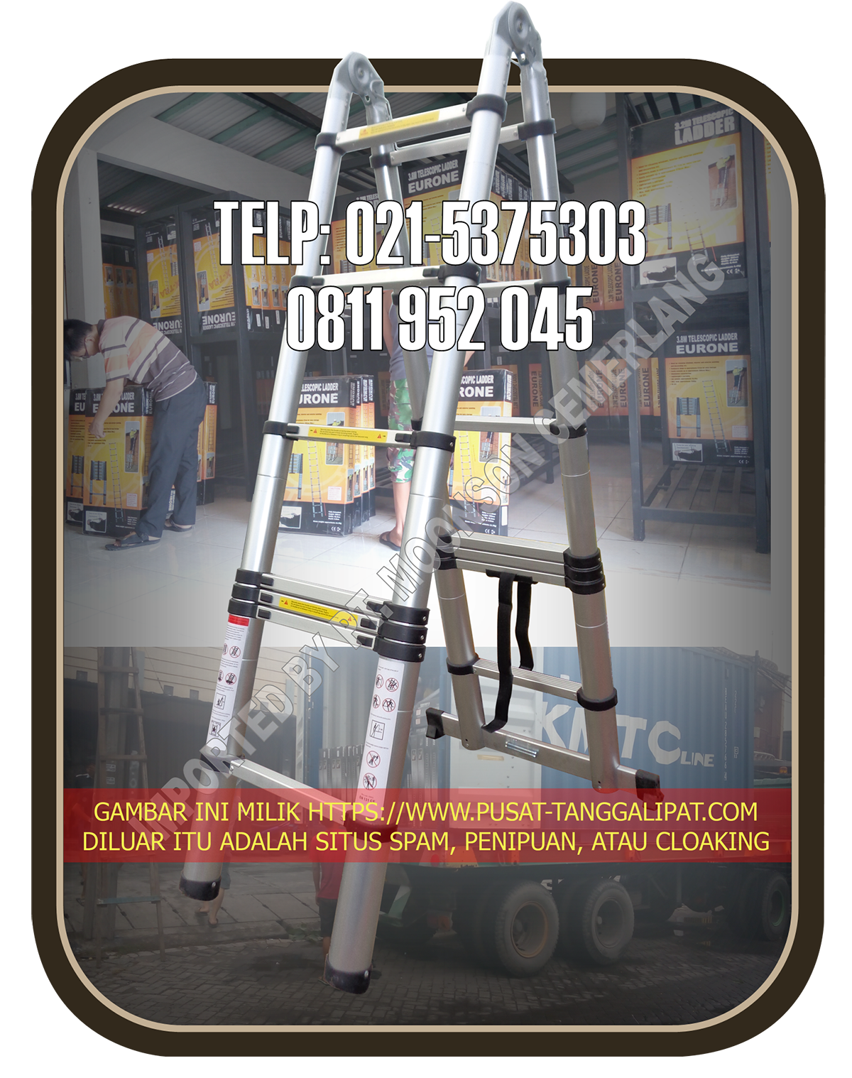 Jual Tangga Ladder Teleskopik Aluminium Dalton Ml 404 Pd Wahana Mandiri Jakarta
