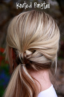 Twist Me Pretty's Abby Smith provides a detailed guide on how to create this gorgeous hairstyle, in her book The Ultimate Hairstyle Handbook. Knotted Ponytail