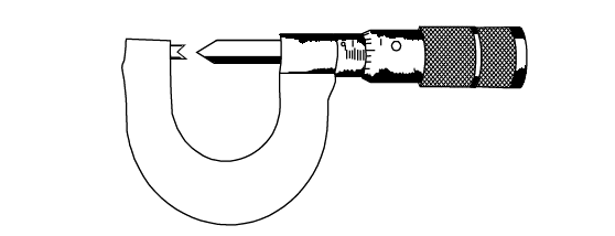 A screw thread micrometer
