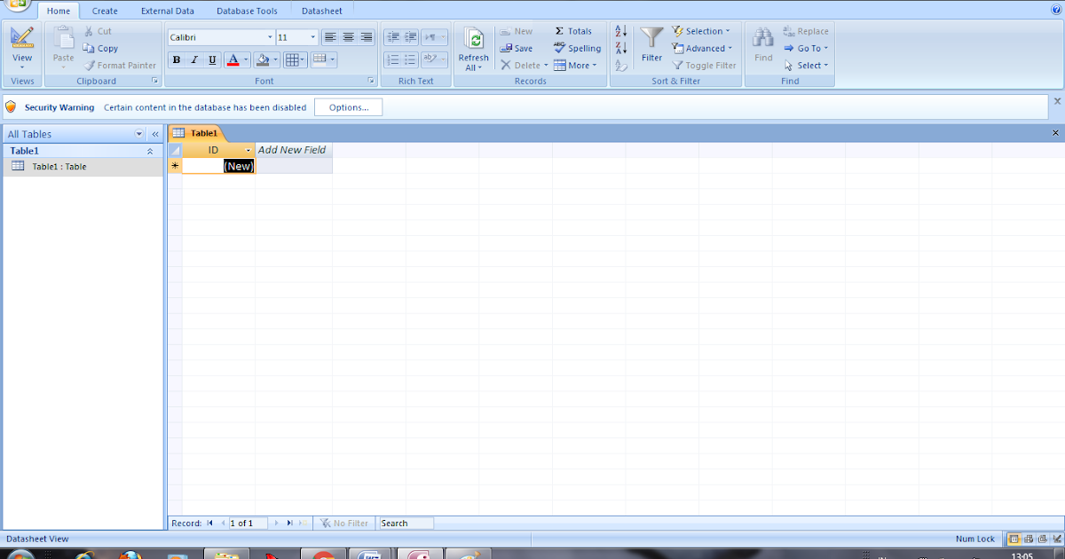 HOW TO MAKE QUERY DATABASE WITH MICROSOFT ACCESS