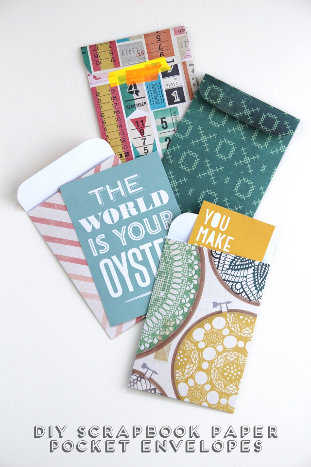 DIY SCRAPBOOK PAPER POCKET ENVELOPE. Gathering Beauty