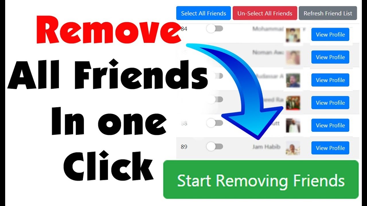 How To Unfriend All Facebook Friends At Once 2019 Guru Mobile Tips