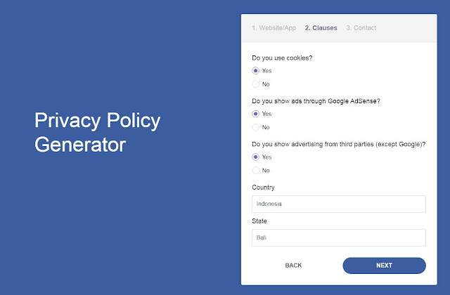 Cara Mudah dan Cepat Membuat Privacy Policy di Blog