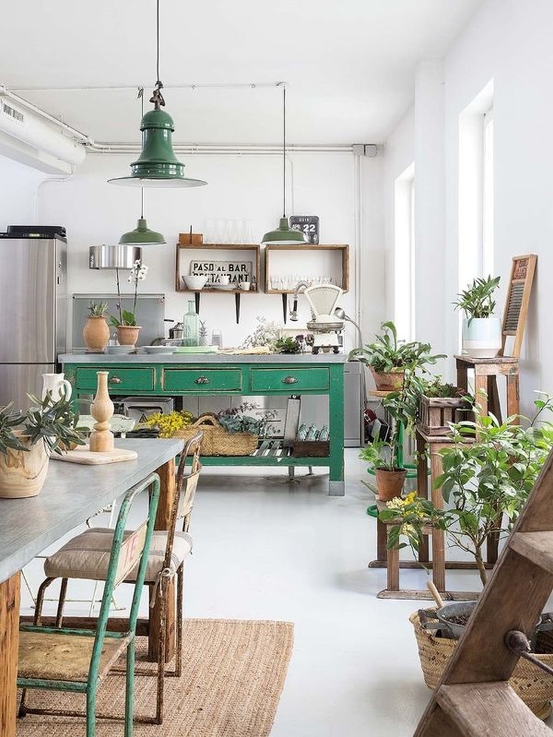 cucina boho chic