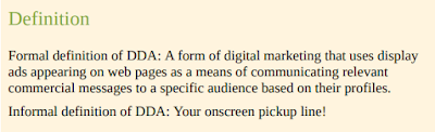 Digital display advertising formal definition