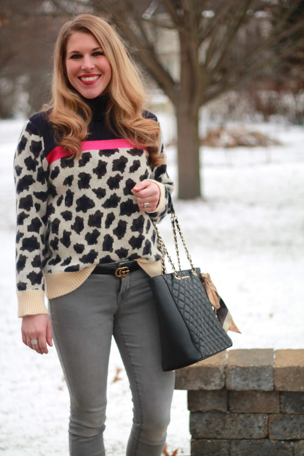 Neutral Leopard Sweater & Confident Twosday Linkup - I do deClaire