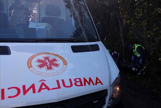 Acidente moto BR 280 em Canoinhas