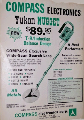 Détecteur métaux YUKON COMPASS Détecteurs de métaux COMPASS, détecteurs métaux vintage, vintage métal detector, détecteurs de métaux anciens, old métal detector