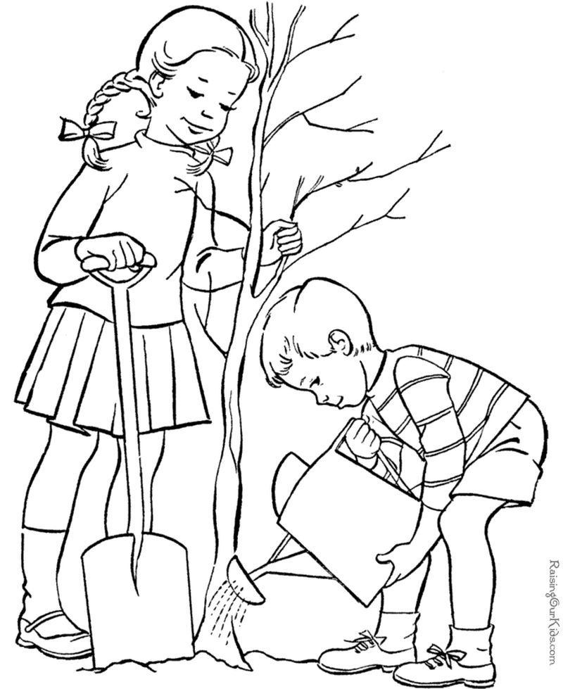 Printable Arbor Day Coloring Pages - Fun, Free and Easy