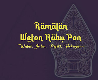 weton rabu pon