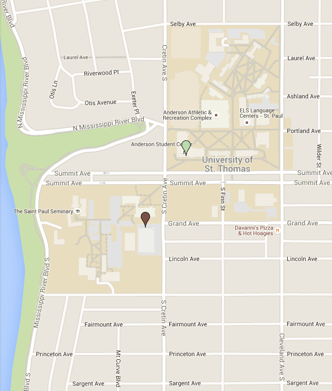 University Of St Thomas Map