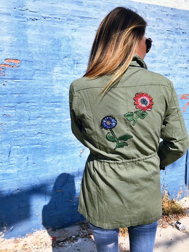 How to Style a Cargo Jacket, Cargo Jacket Style Steal, Cargo Embroidered Jacket