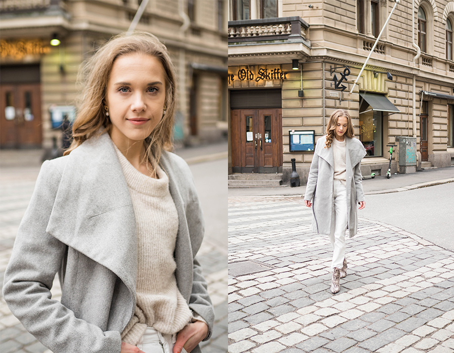 Syyasasu valkoisten farkkujen kanssa // Autumn outfit with white jeans