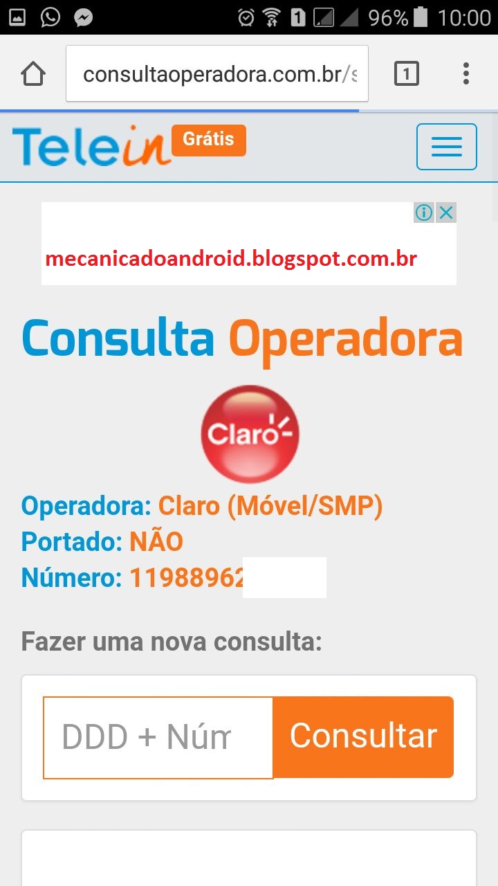 localizar qual operadora de celular