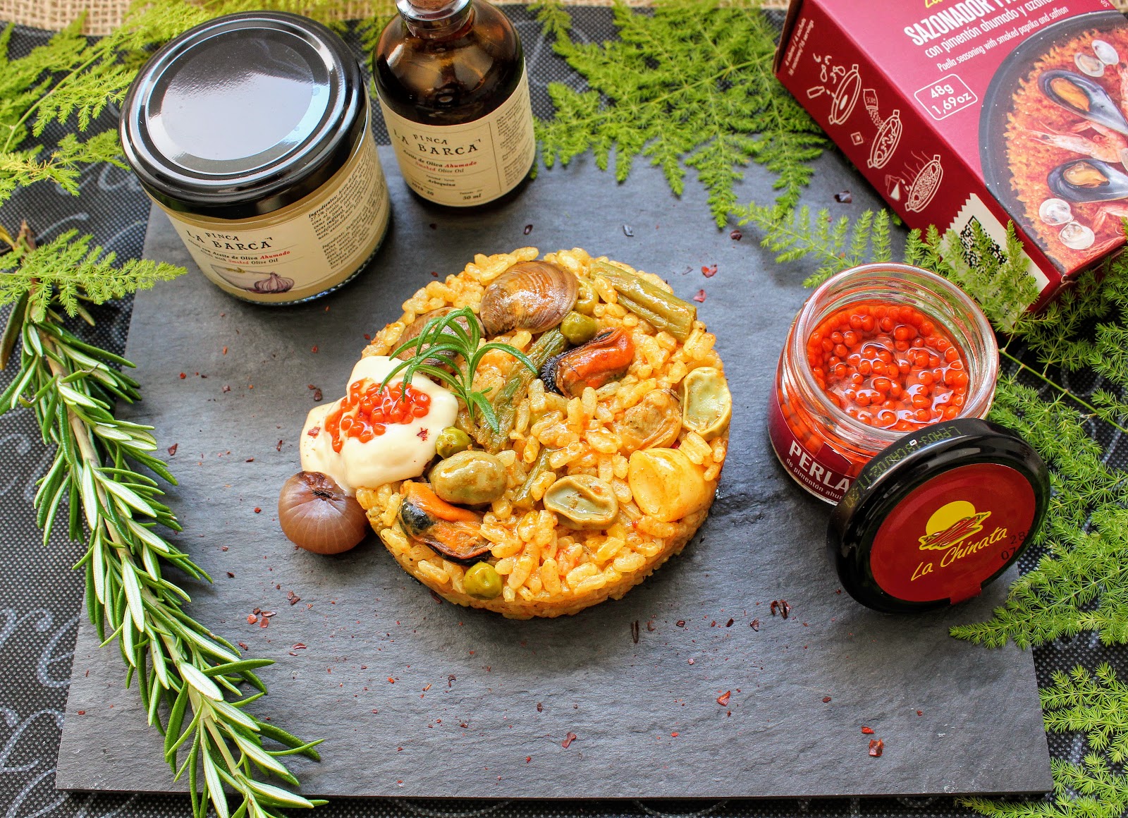 Paella de Marisco y Verduras Cocinando con las Chachas